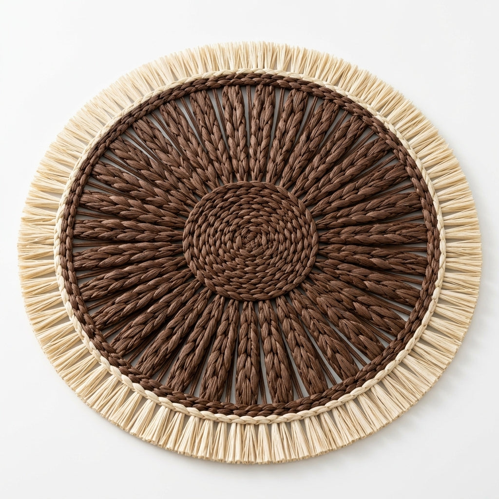 zqvpxk Sunburst Fringe Placemat