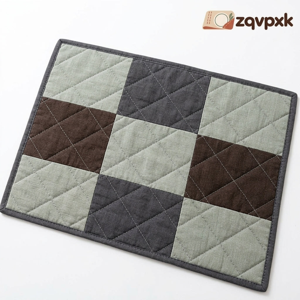 zqvpxk Patchwork Quilted Placemat