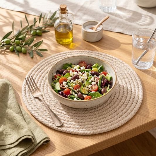 zqvpxk Round Coiled Rope Placemat