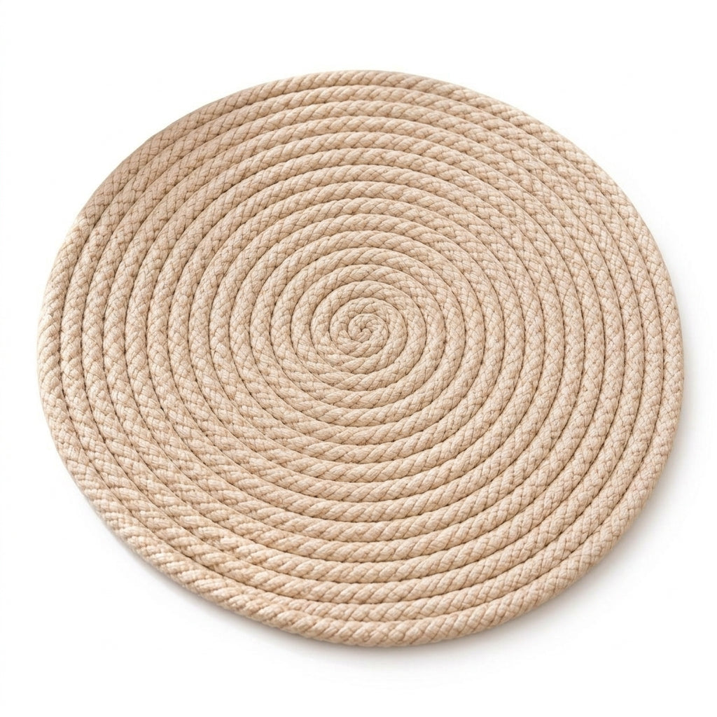 zqvpxk Round Coiled Rope Placemat