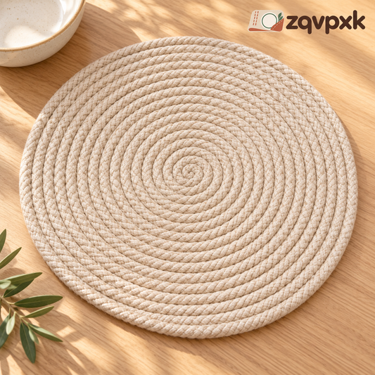 zqvpxk Round Coiled Rope Placemat