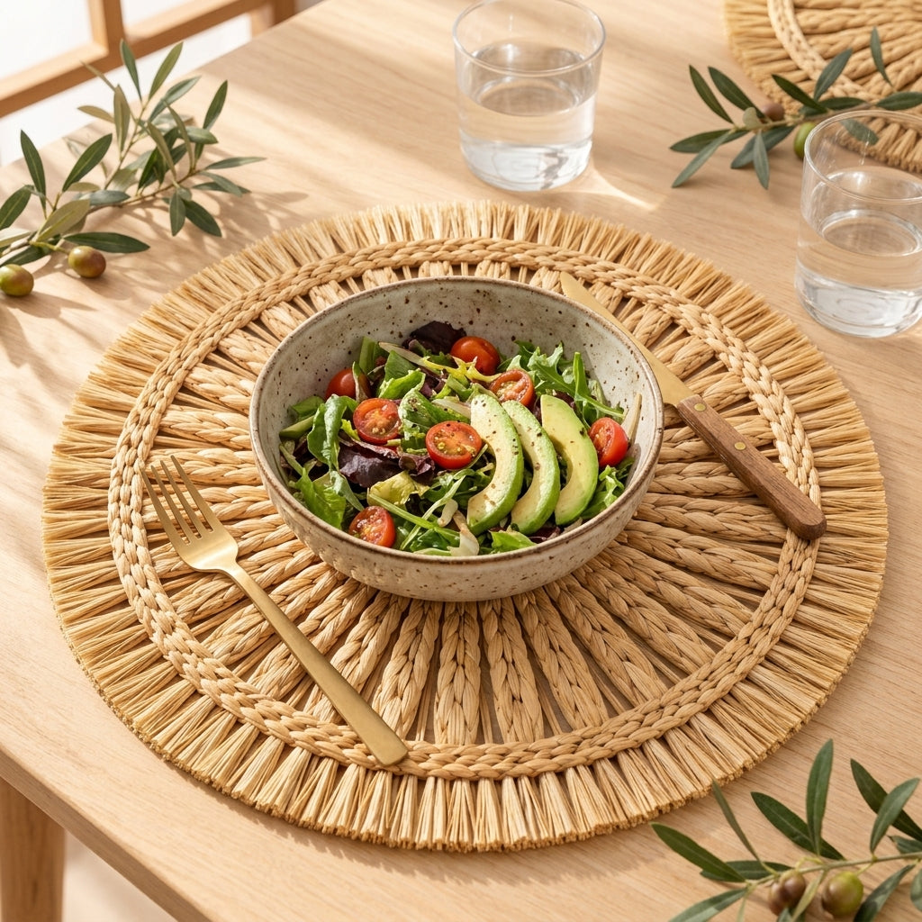 zqvpxk Sunburst Fringe Placemat