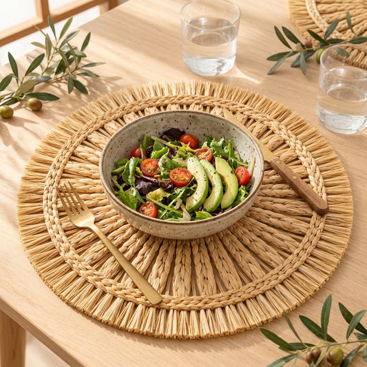 zqvpxk Sunburst Fringe Placemat