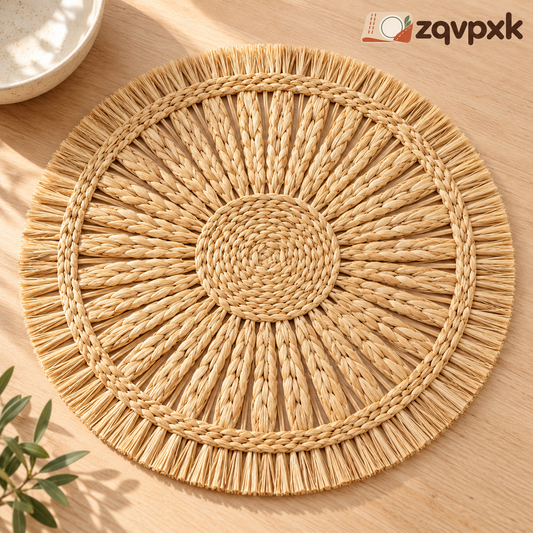 zqvpxk Sunburst Fringe Placemat