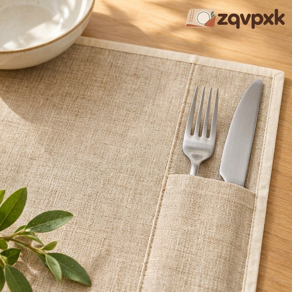 zqvpxk Cutlery Pocket Placemat