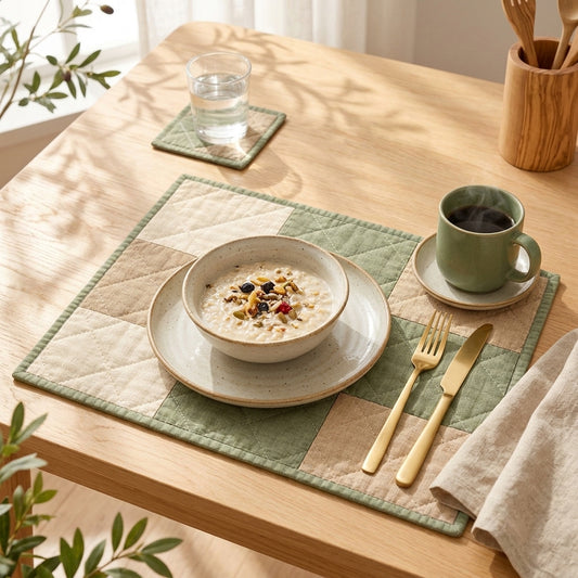 zqvpxk Patchwork Quilted Placemat