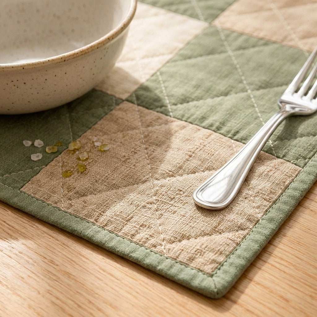 zqvpxk Patchwork Quilted Placemat