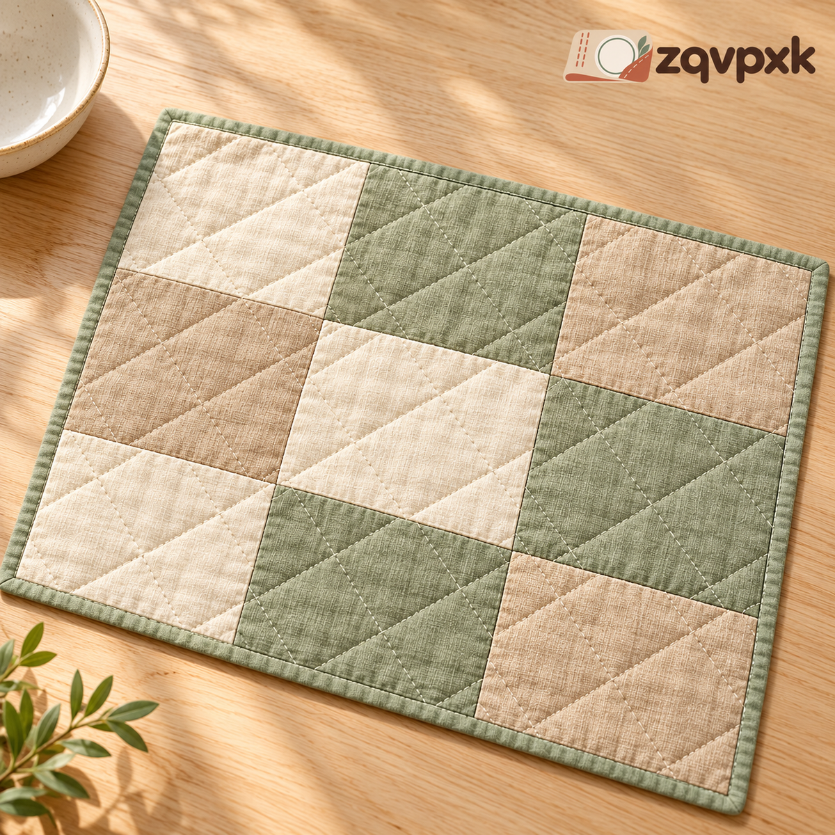 zqvpxk Patchwork Quilted Placemat